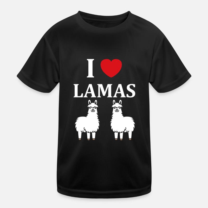 Humour mignon petit lama T-shirt sport Enfant