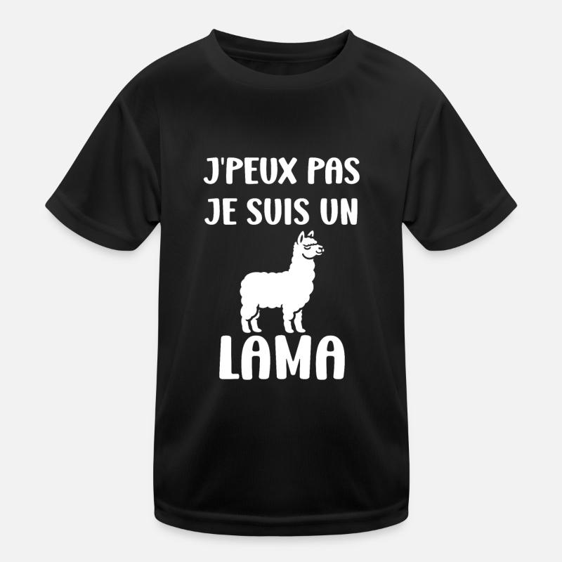 Humour mignon petit lama T-shirt sport Enfant