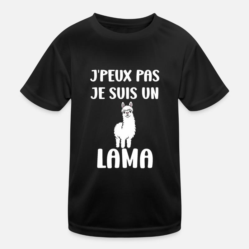 Humour mignon petit lama T-shirt sport Enfant