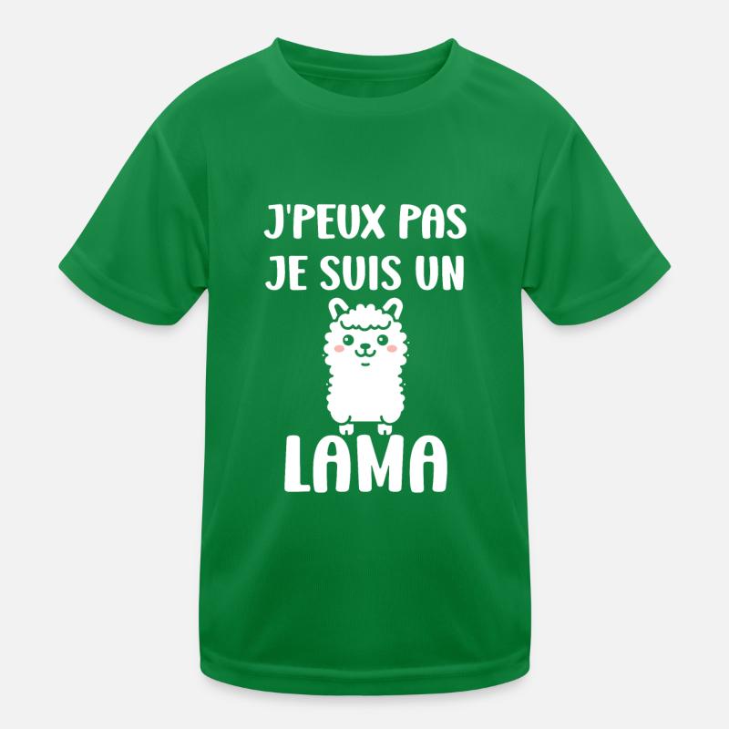 Humour mignon petit lama T-shirt sport Enfant