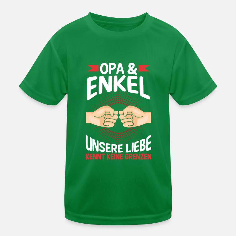 Großvater Opa und Enkel Kinder Funktions-T-Shirt
