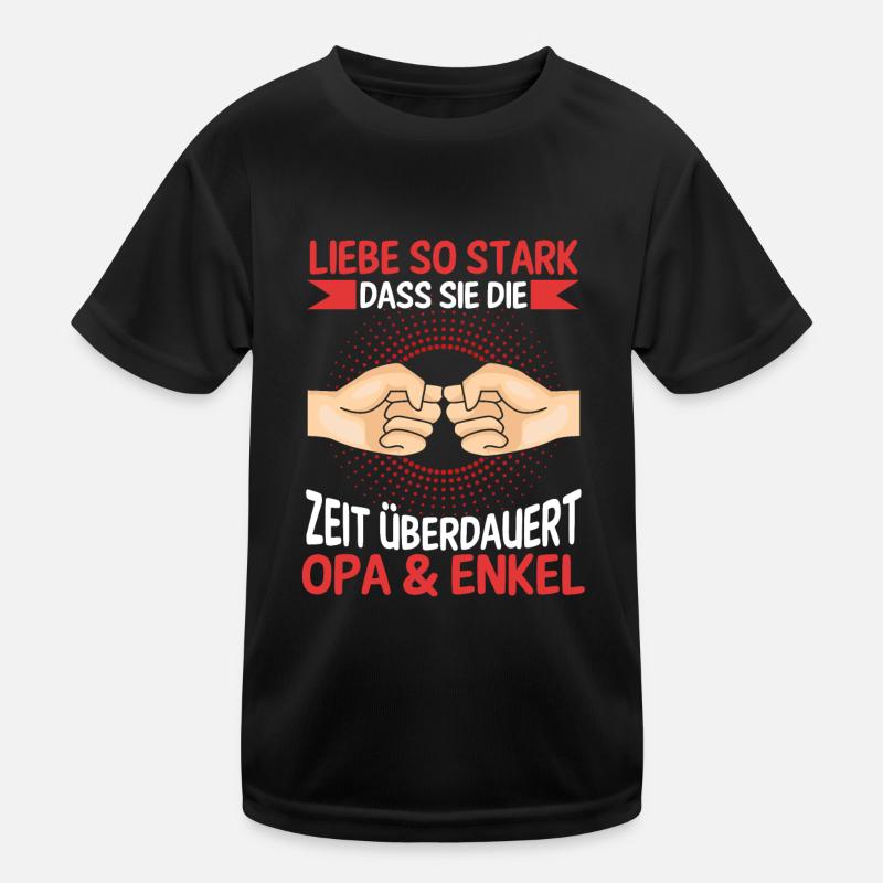 Großvater Opa und Enkel Kinder Funktions-T-Shirt