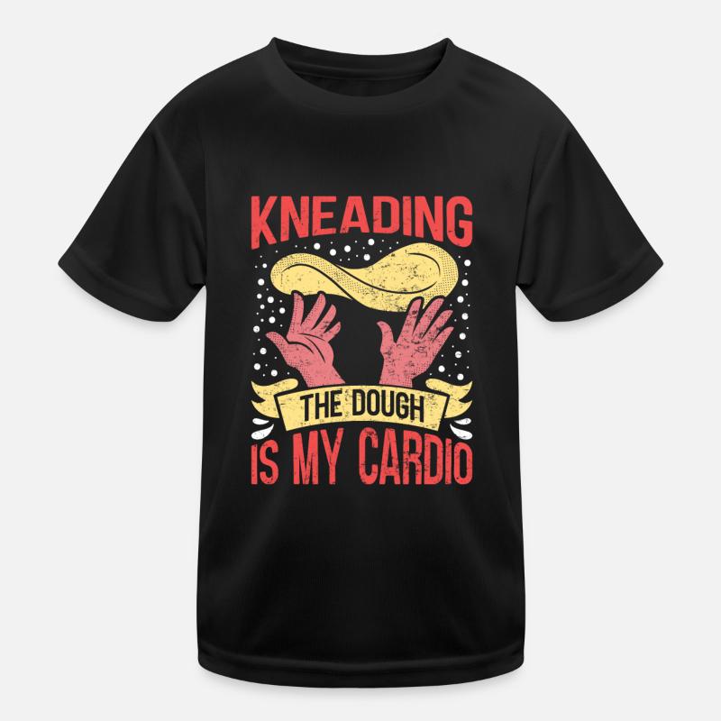 Pizzaïolo Pétrir la pâte, c’est mon cardio T-shirt sport Enfant