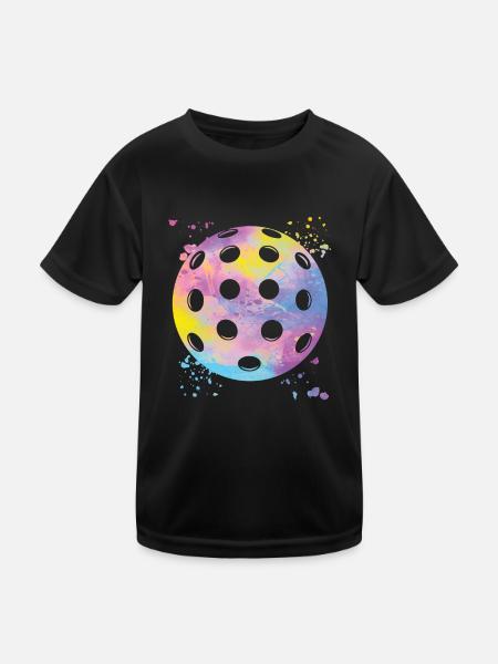 Pickleball Colorsplash Wiffleball Club - T-shirt sport Enfant - noir - Devant