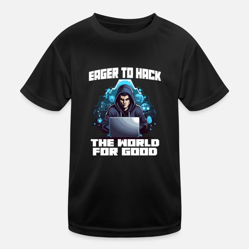 Ethical Hacking Analyst Ethical Cyber Security Kids Functional T-Shirt