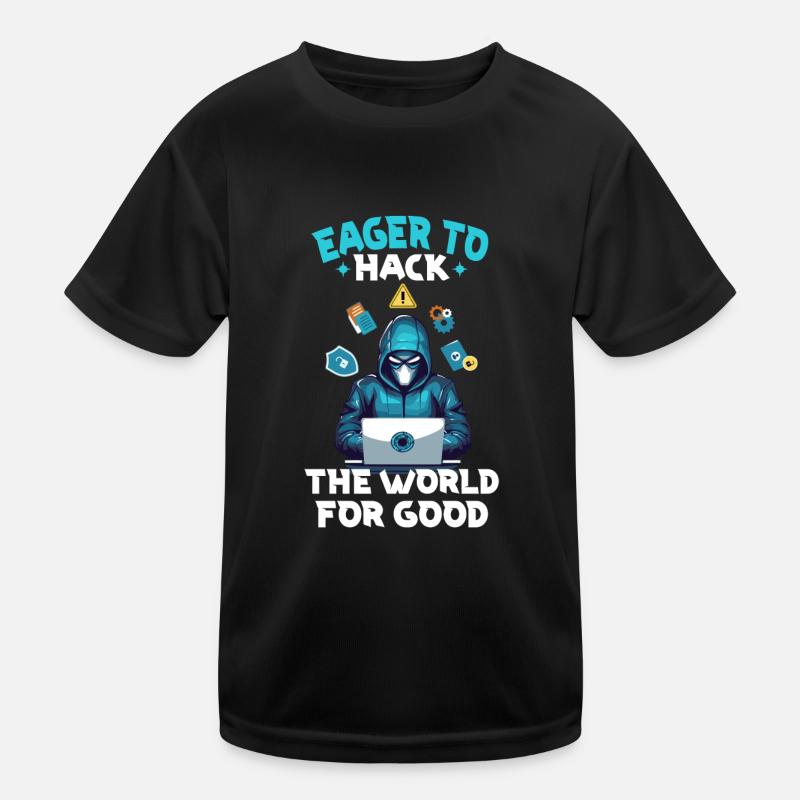 Ethical Hacking Analyst Ethical Cyber Security Kids Functional T-Shirt