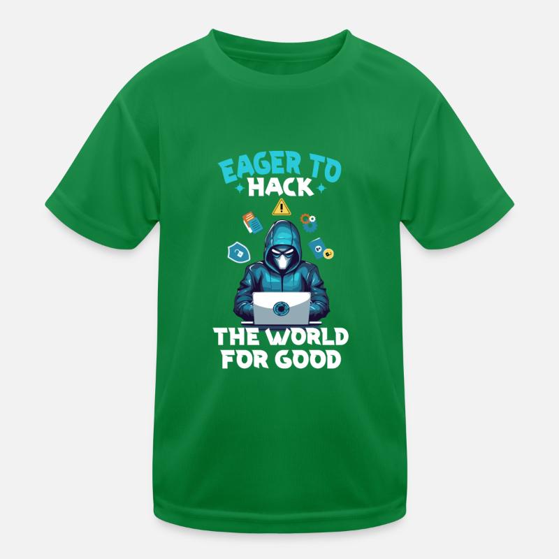 Ethical Hacking Analyst Ethical Cyber Security Kinder Funktions-T-Shirt