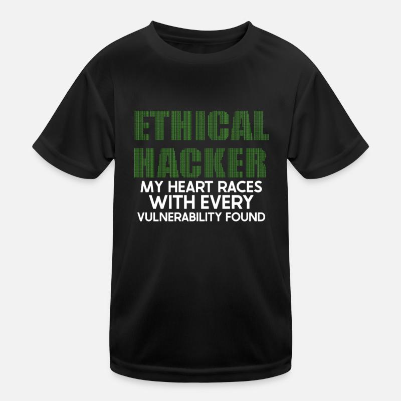 Ethical Hacking Analyst Ethical Cyber Security Kids Functional T-Shirt