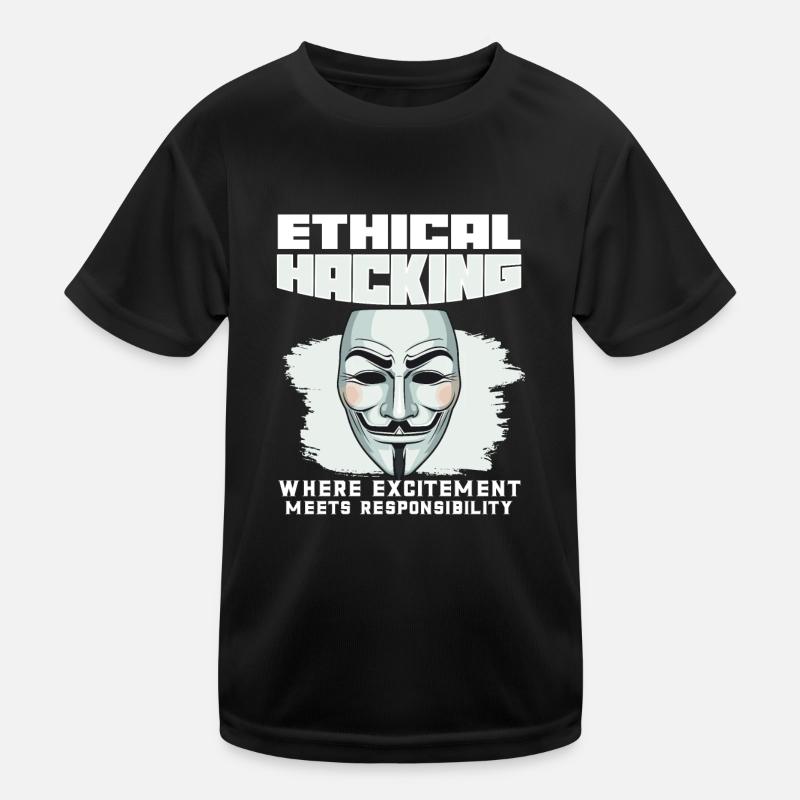 Ethical Hacking Analyst Ethical Cyber Security Kids Functional T-Shirt