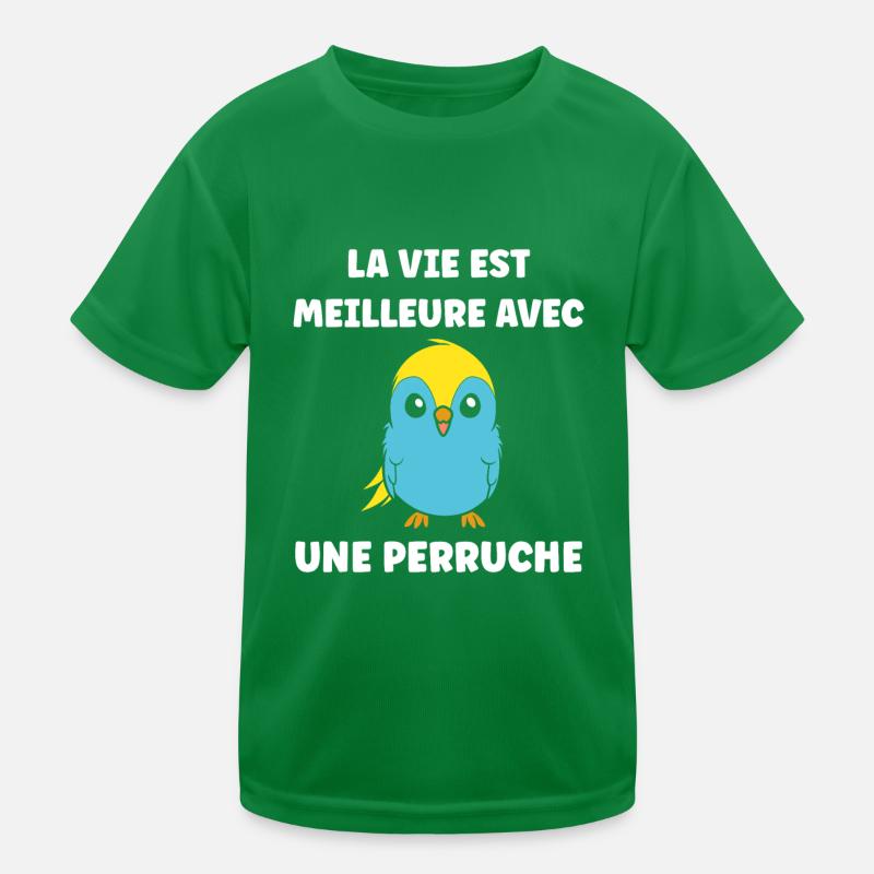 Oiseaux perruches humour petite perruche T-shirt sport Enfant