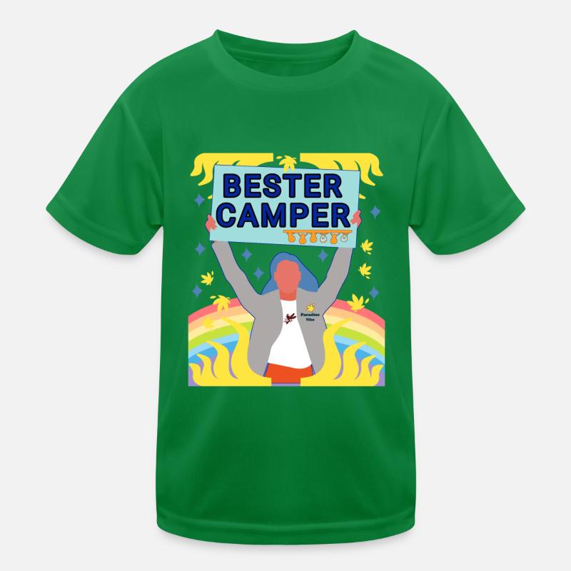 Camp - Camping Kinder Funktions-T-Shirt