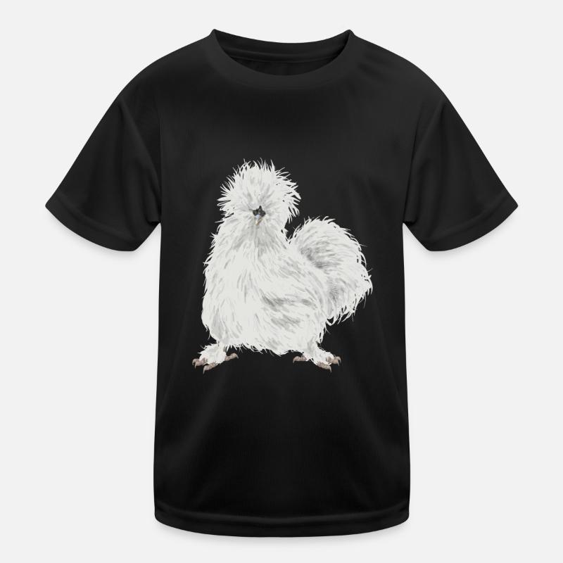 Seidenhuhn Silkie Chicken Kids Functional T-Shirt
