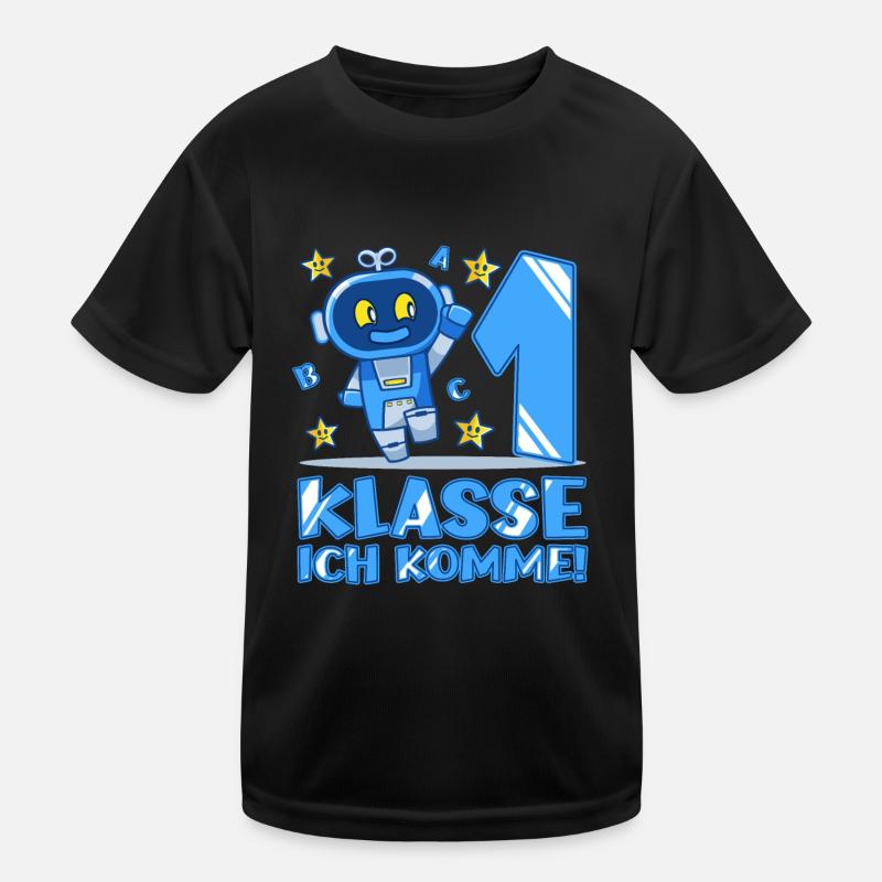 Bye Kindergarten Roboter Kita Abgänger Junge Kinder Funktions-T-Shirt