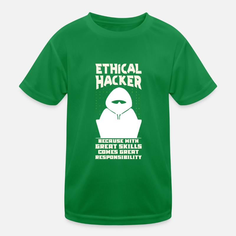 Ethical Hacking Analyst Ethical Cyber Security Kinder Funktions-T-Shirt