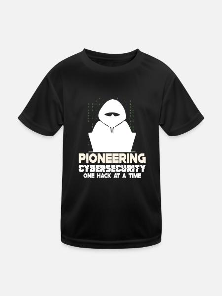 Analyste en piratage éthique Cybersécurité éthique - T-shirt sport Enfant - noir - Devant