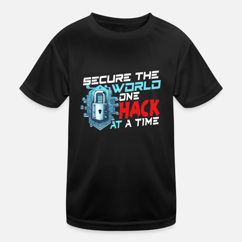 Ethical Hacking Analyst Ethical Cyber Security Kids Functional T-Shirt