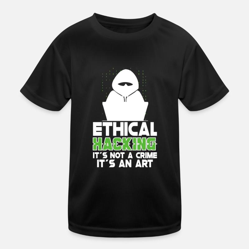 Ethical Hacking Analyst Ethical Cyber Security Kids Functional T-Shirt
