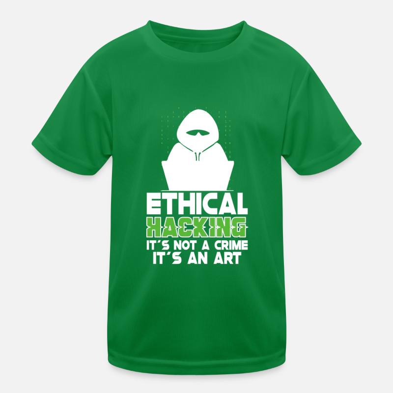 Ethical Hacking Analyst Ethical Cyber Security Kinder Funktions-T-Shirt