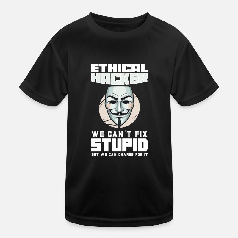 Ethical Hacking Analyst Ethical Cyber Security Kids Functional T-Shirt