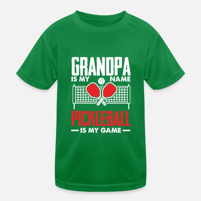 Funny Pickleball Gift Kids Functional T-Shirt