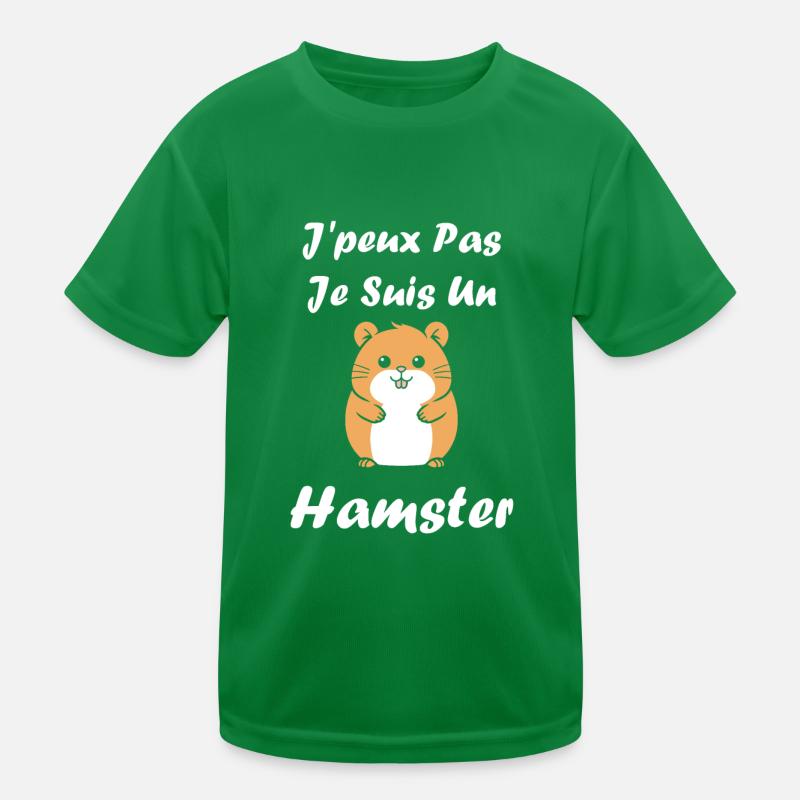 Mignon Humour petit hamster T-shirt sport Enfant