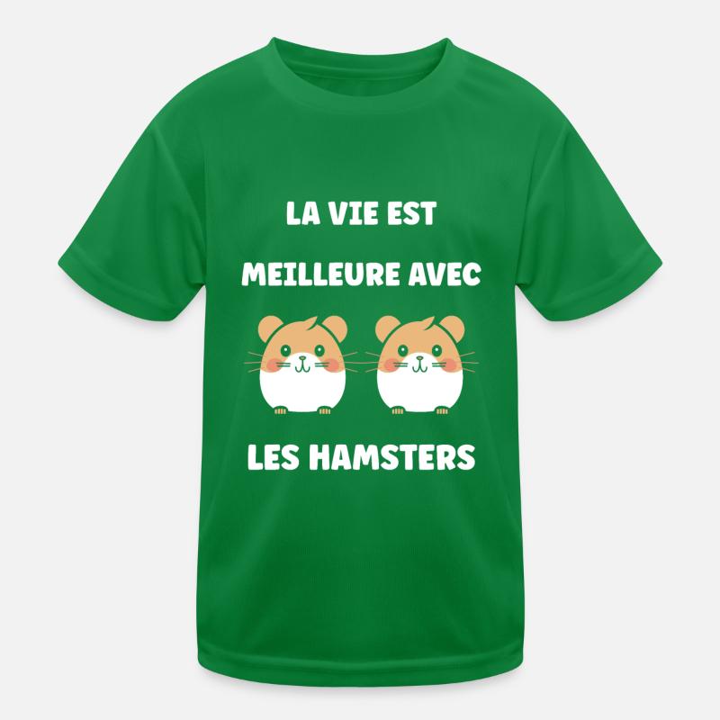 Mignon Humour petit hamster T-shirt sport Enfant