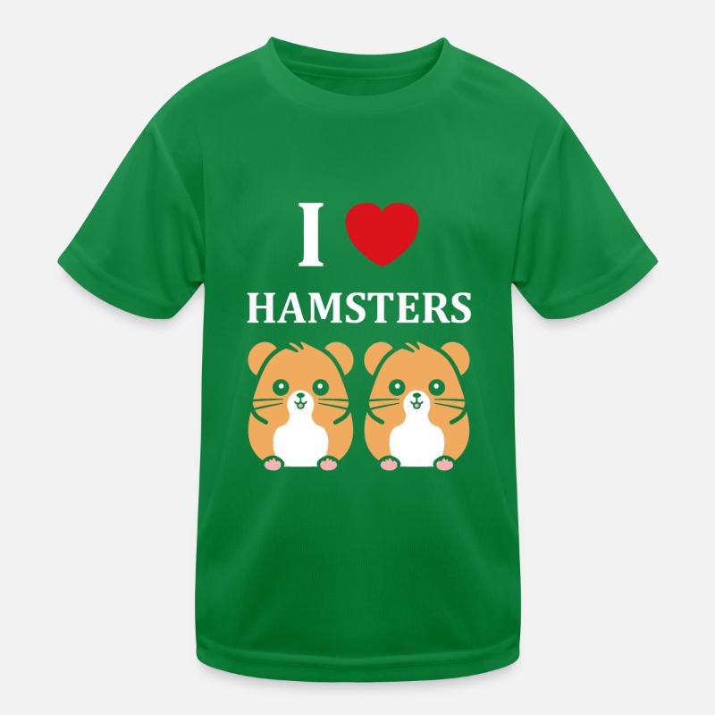 Mignon Humour petit hamster T-shirt sport Enfant