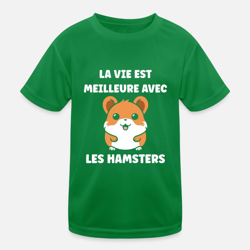 Mignon Humour petit hamster T-shirt sport Enfant