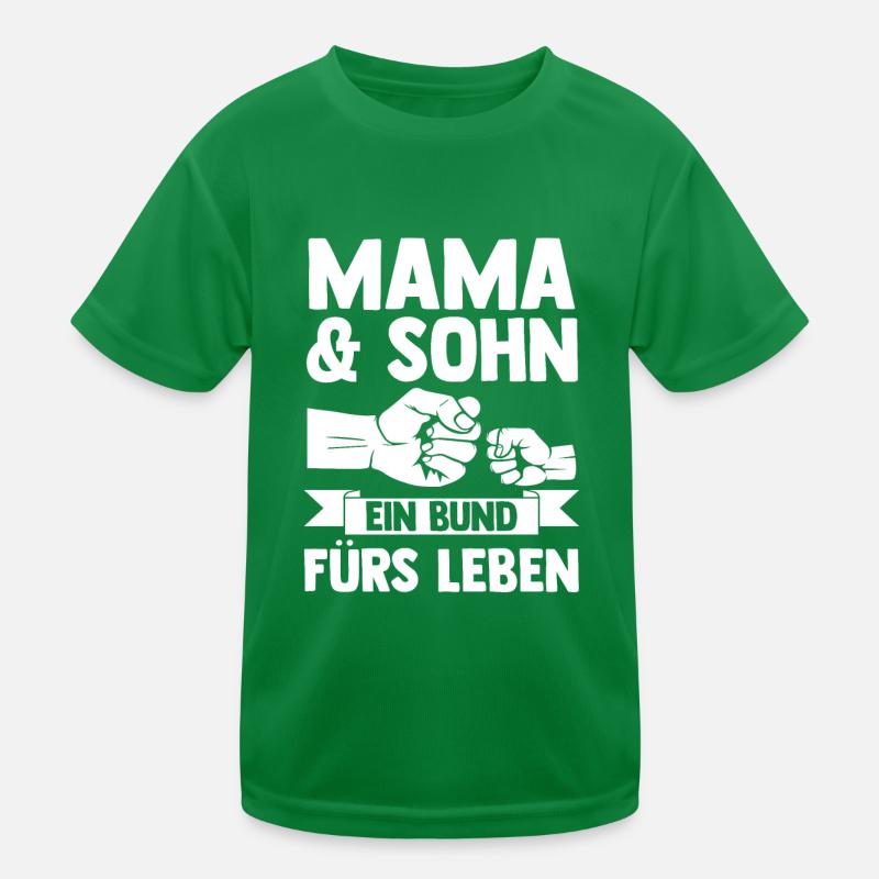 Mutter Muttertag Mama und Sohn Kinder Funktions-T-Shirt