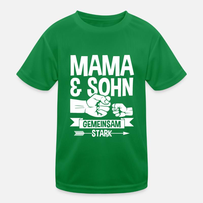 Mutter Muttertag Mama und Sohn Kinder Funktions-T-Shirt