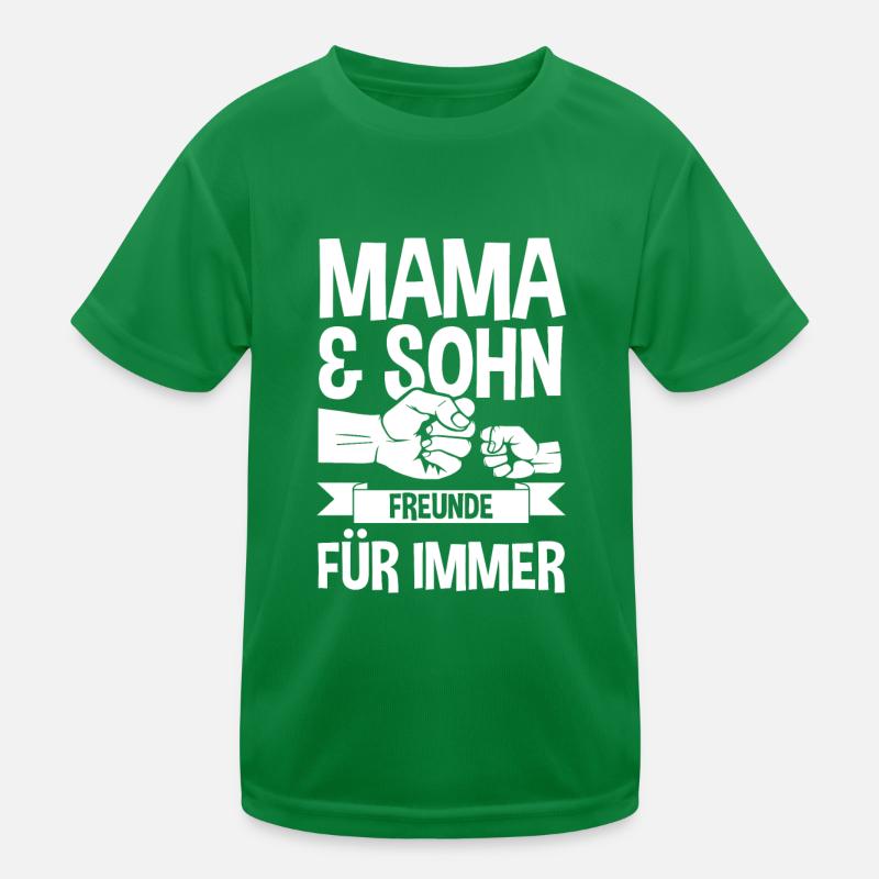 Mutter Muttertag Mama und Sohn Kinder Funktions-T-Shirt