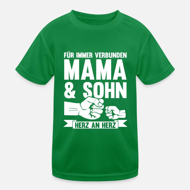 Mutter Muttertag Mama und Sohn Kinder Funktions-T-Shirt