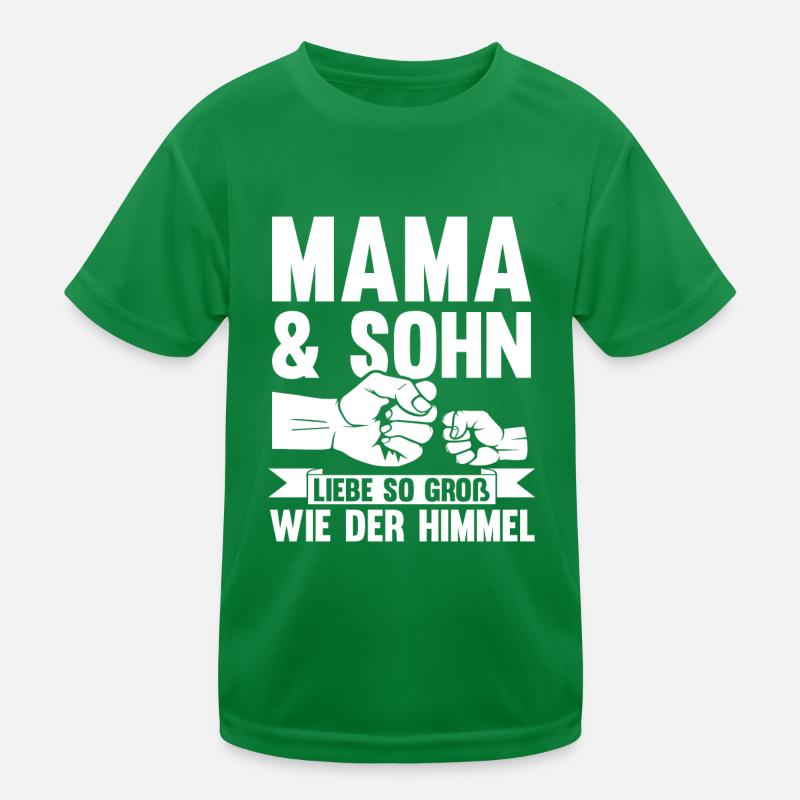Mutter Muttertag Mama und Sohn Kinder Funktions-T-Shirt