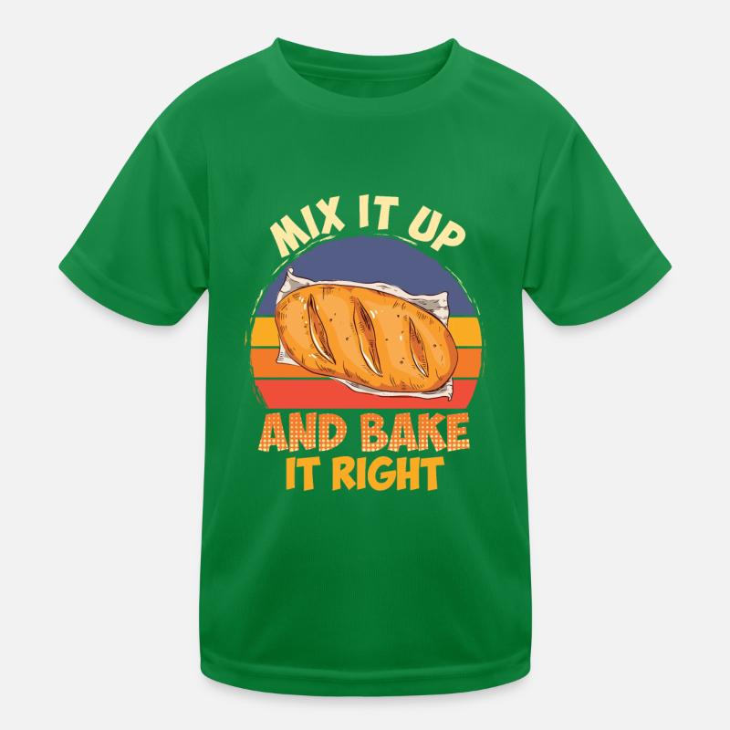 Backfans Mix it Up and Bake it Right Backlover Kids Functional T-Shirt