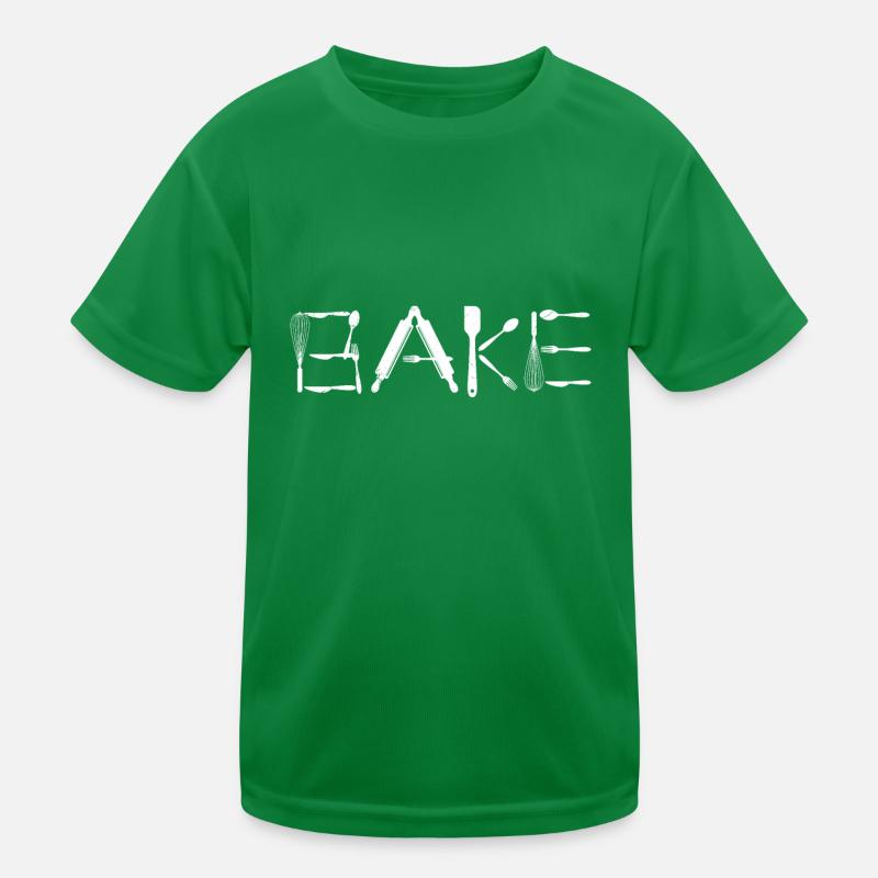 BAKE Confectioner Baker Baking Dough Bakery Kids Functional T-Shirt