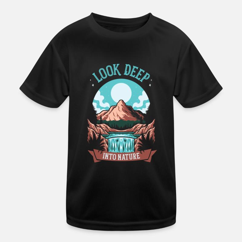 Look deep into nature Kinder Funktions-T-Shirt