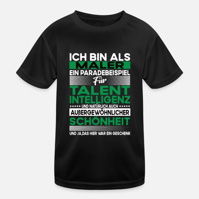 Maler Bescheiden - Lustiger Spruch Kinder Funktions-T-Shirt