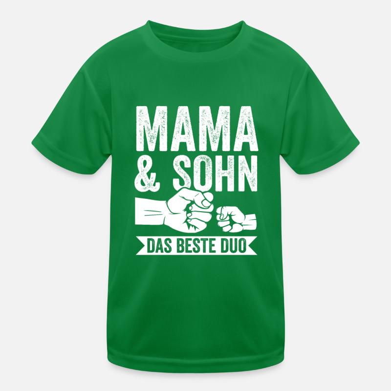 Mutter Muttertag Mama und Sohn Kinder Funktions-T-Shirt