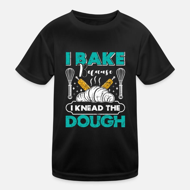 Backfans I Bake I Knead the Dough Backliebe Kids Functional T-Shirt