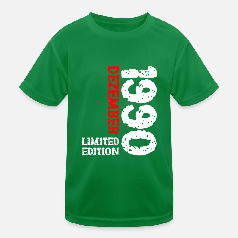 1990 décembre édition limitée 33e anniversaire décoration T-shirt sport Enfant