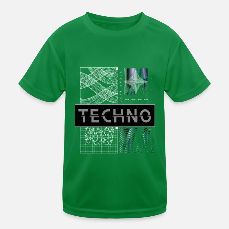 TECHNO VIBES – Dark Space Edition Kinder Funktions-T-Shirt