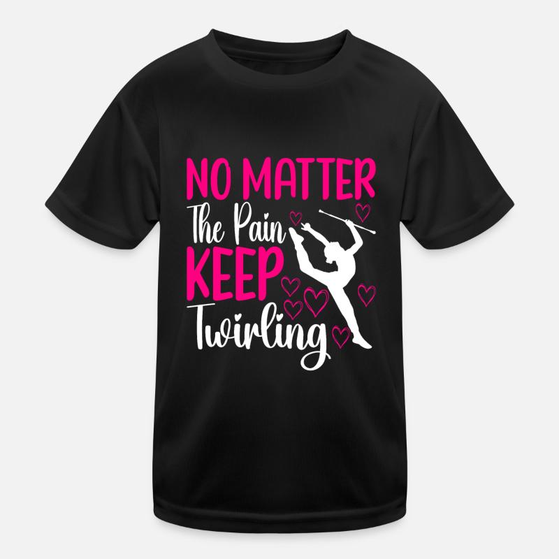 Majorettenturnen Majoretten Baton Twirling Kinder Funktions-T-Shirt