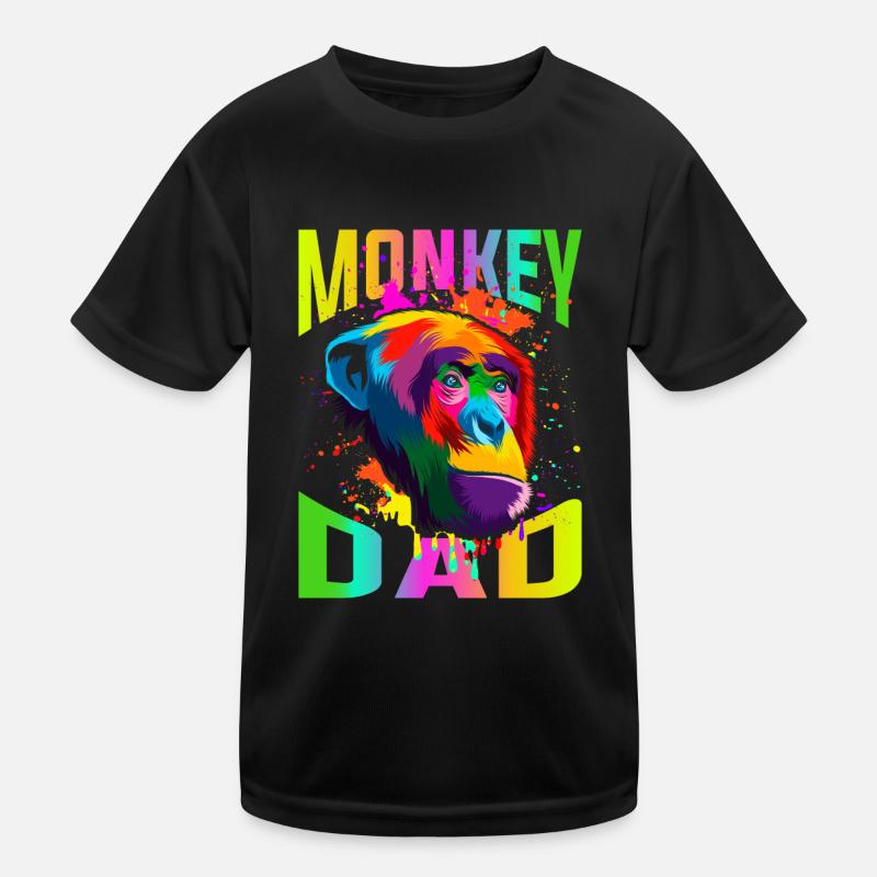 Affenvater Kinder Funktions-T-Shirt
