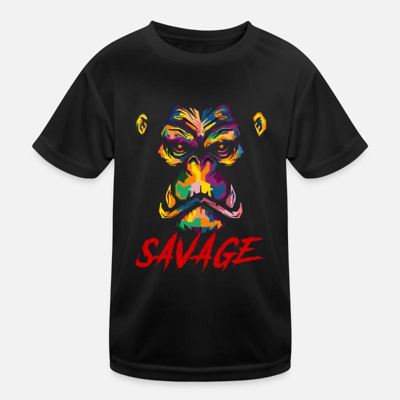 Savage Gorilla Kinder Funktions-T-Shirt