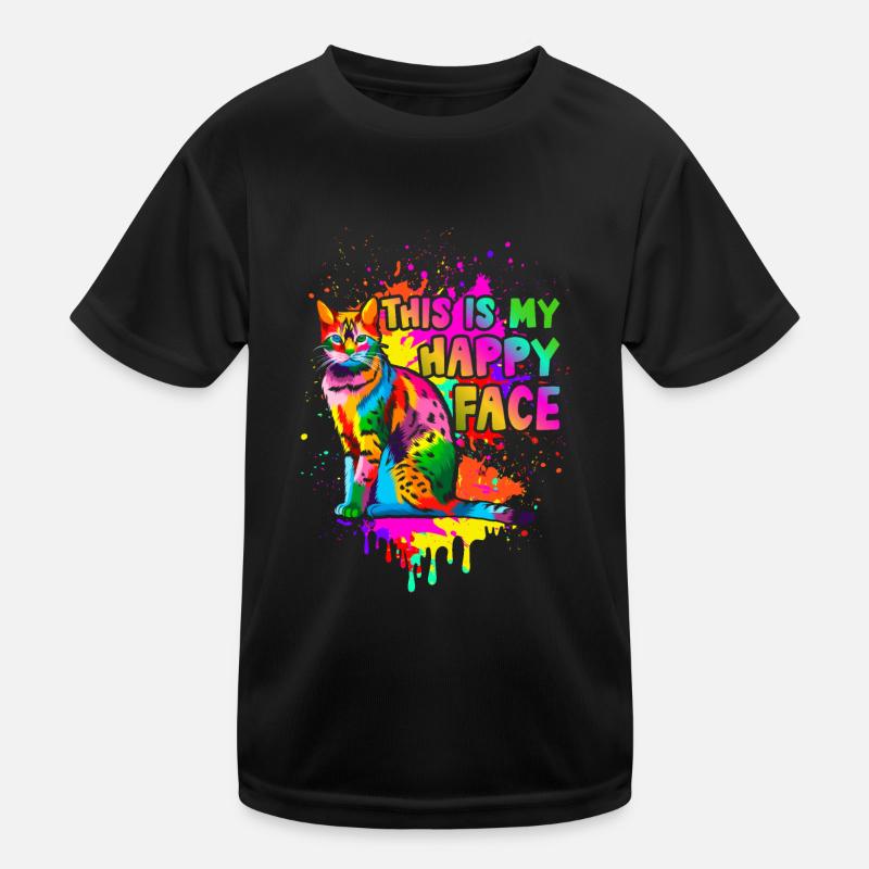 C’est mon visage heureux T-shirt sport Enfant