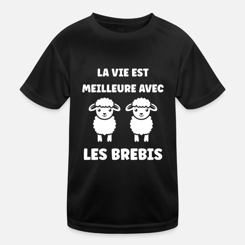 Bébé mouton petit brebis T-shirt sport Enfant