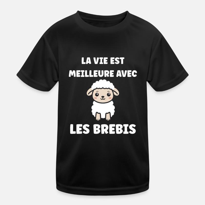 Bébé mouton petit brebis T-shirt sport Enfant