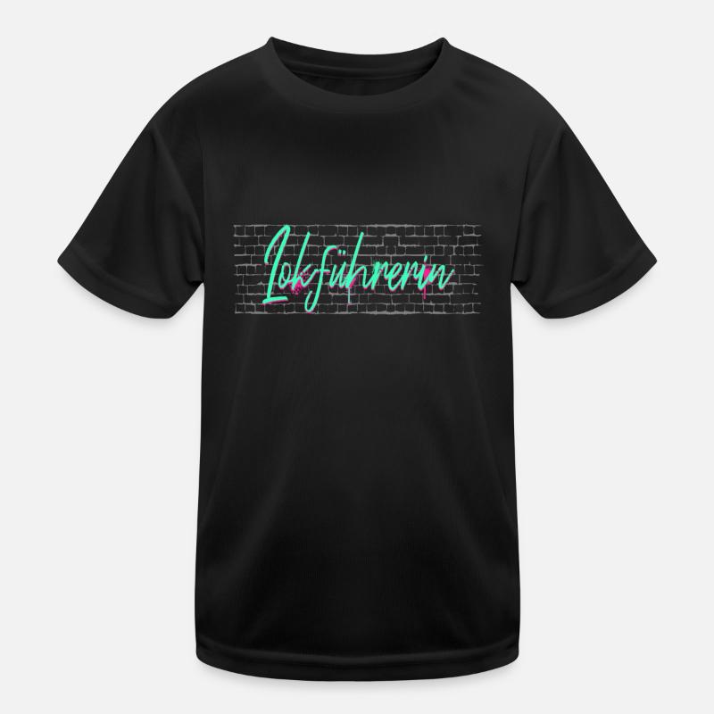 Eisenbahner Abschluss-Geschenk Lokführerin Kinder Funktions-T-Shirt