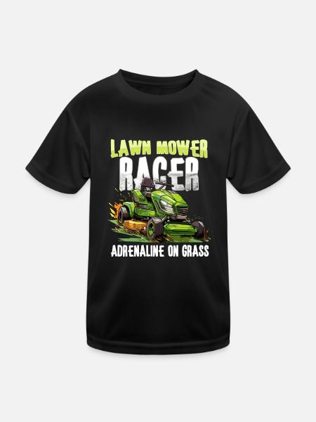 Tondeuse à gazon Tondeuse à gazon de course Tondeuse à gazon de course - T-shirt sport Enfant - noir - Devant