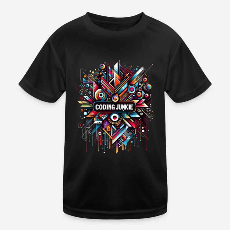 Coding Junkie 10 Kinder Funktions-T-Shirt